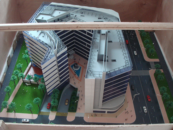 Budynek komercyjny Miniaturowe modele architektoniczne z systemem oświetlenia