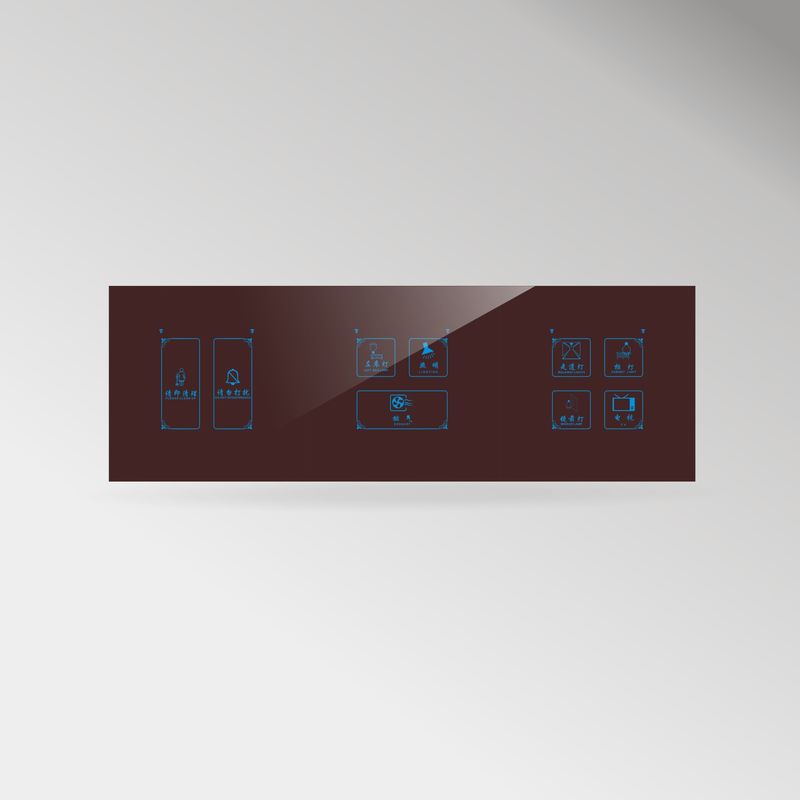 Szkło hartowane Ekran dotykowy panel sterujący Hotel Light Switch Przełącznik dotykowy ściany SWL-29