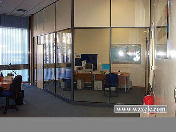 Modułowe biurowych ścianek działowych z Famed Aluminium, matowe / szkło hartowane, Hodowla Walls