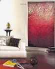 Ręcznie malowane panele dekoracyjne szklane ściany dla Sofa tło, czerwony Koral Theme